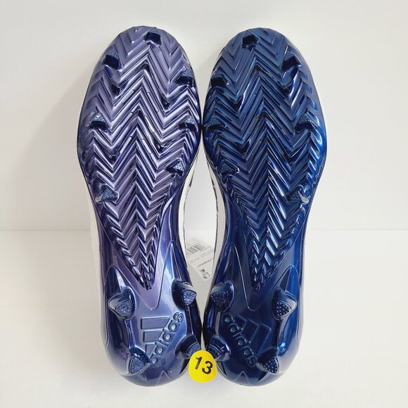 NEW Adidas Adizero Primeknit Football Cleats GV9624 Size 13 White Blue main image 5